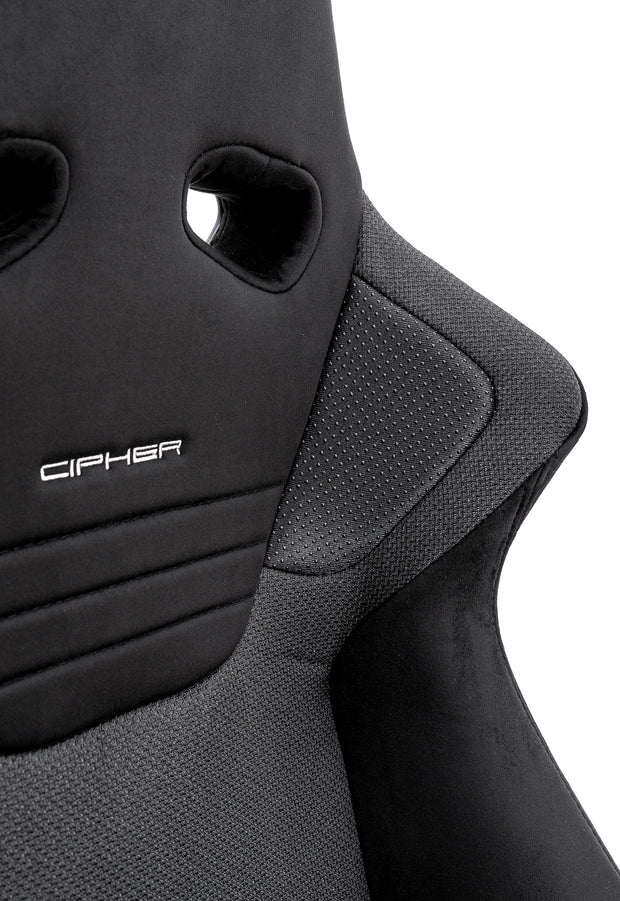 CPA1099 Black Microsuede With Mesh Polo Fabric inserts Universal Racing Seats - Pair (NEW!)