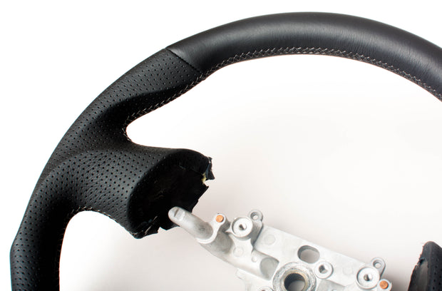 Enhanced Steering Wheel for Mazda Miata NB Leather with Grey Stitching