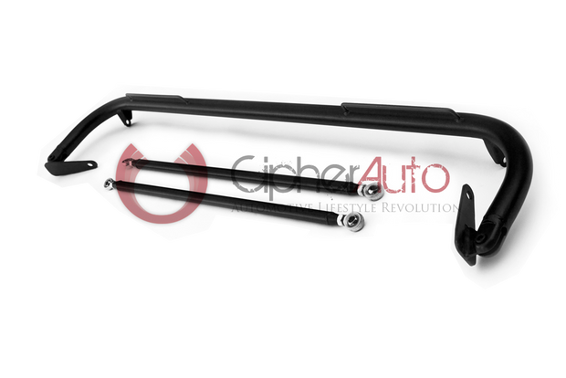 Cipher Racing Harness Bar Black Powder Coated (2016+ Honda Civic) 4-Door