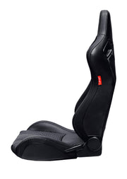 CPA2009RS AR-9 Revo Racing Seats Black Leatherette Carbon Fiber with Gray Diamond Stitching - Pair