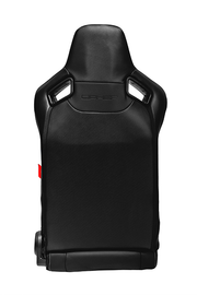 CPA2009 Cipher Racing Seats Black Leatherette Carbon Fiber w/ Grey Stitching - Pair---(OUT OF STOCK)
