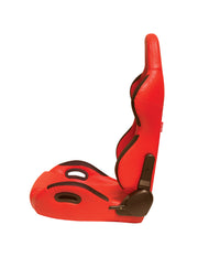 CPA1025 Red leatherette racing seats with side seatbelt bezels (Pair)