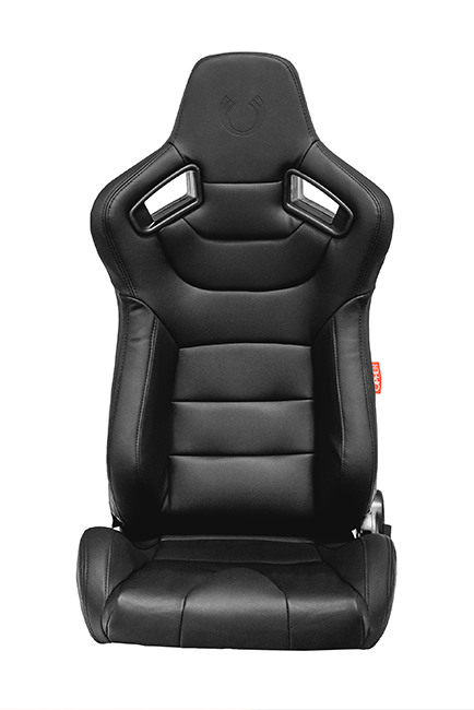 CPA2009 Cipher Racing Seats Black Leatherette Carbon Fiber w/ Black Stitching - Pair---(OUT OF STOCK)