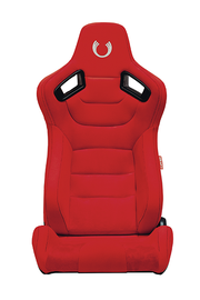 CPA2009 Cipher AR-9 Revo Racing Seats  All Red Suede and Fabric w/ Carbon Fiber Polyurethane Backing - Pair — OUT OF STOCK