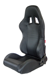 CPA1007 Black Carbon Fiber PU Cipher Auto Racing Seats - Pair *OUT OF STOCK*