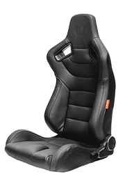 CPA2009 Cipher Racing Seats Black Leatherette Carbon Fiber w/ Black Stitching - Pair---(OUT OF STOCK)