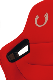 CPA2009 Cipher AR-9 Revo Racing Seats  All Red Suede and Fabric w/ Carbon Fiber Polyurethane Backing - Pair — OUT OF STOCK