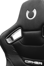 CPA2009RS Cipher Racing Seats Black Cloth Carbon Fiber w/ Gray Stitching - Pair (NEW!)----OUT OF STOCK