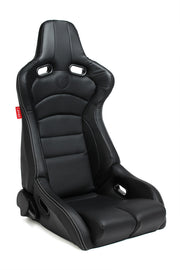 CPA2002 Cipher Viper Racing Seats All Black PU Leatherette & Carbon Fiber PU w/Black Stitching - Pair