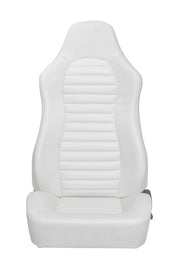 CPA3001 ALL WHITE LEATHERETTE CIPHER AUTO UNIVERSAL JEEP SEATS - PAIR