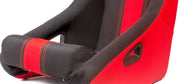  CPA1005 ALL BLACK W/ Red Stripe FABRIC CIPHER AUTO FULL BUCKET RACING SEAT - SINGLE