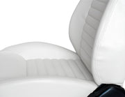 CPA3001 ALL WHITE LEATHERETTE CIPHER AUTO UNIVERSAL JEEP SEATS - PAIR