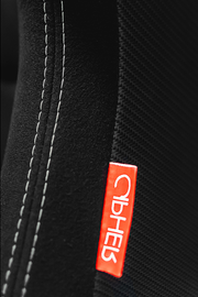 CPA2009 Cipher AR-9 Revo Racing Seats All Black Suede and Fabric w/ Carbon Fiber Polyurethane Backing - Pair — OUT OF STOCK